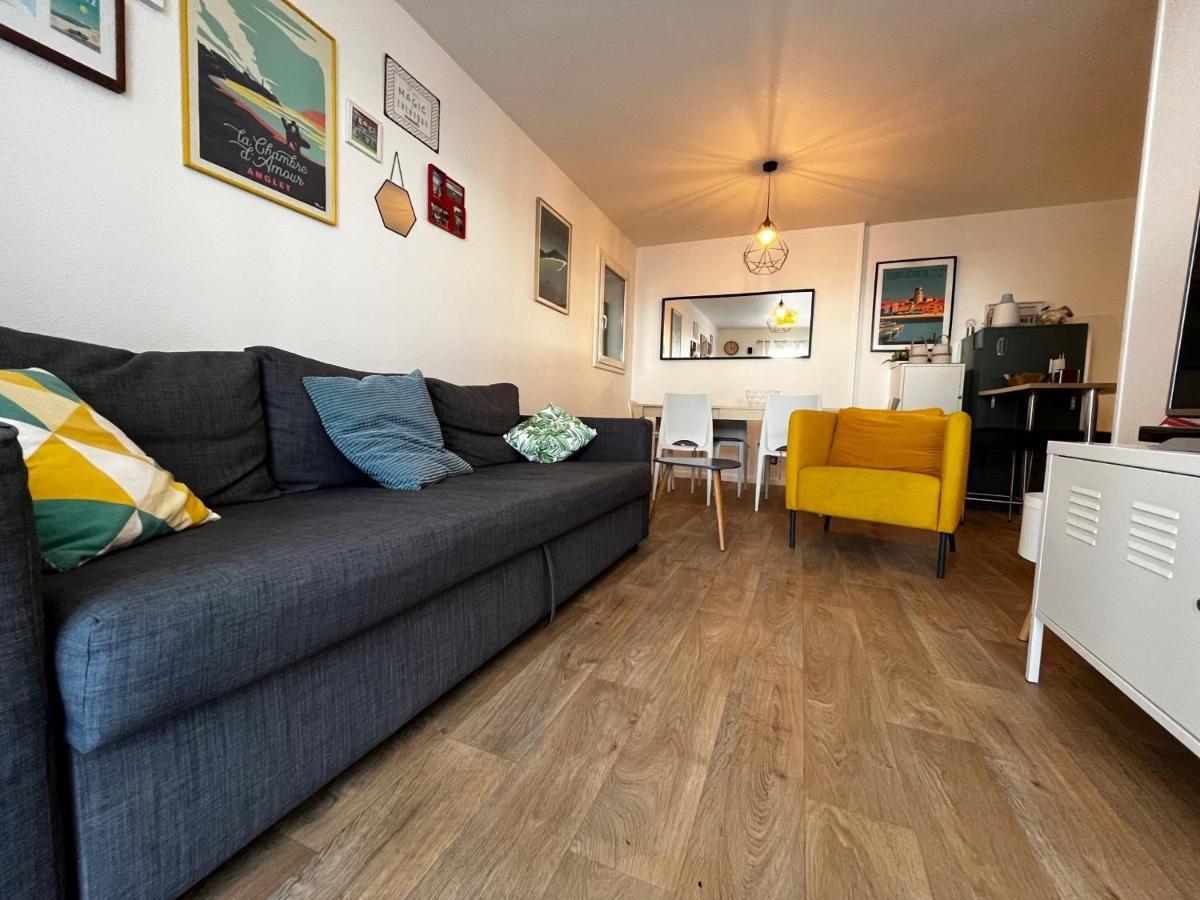 Bel Appartement T3 Avec Jardin, Piscine Et Parking, Proche Plage A Hendaye - Fr-1-239-739 ภายนอก รูปภาพ